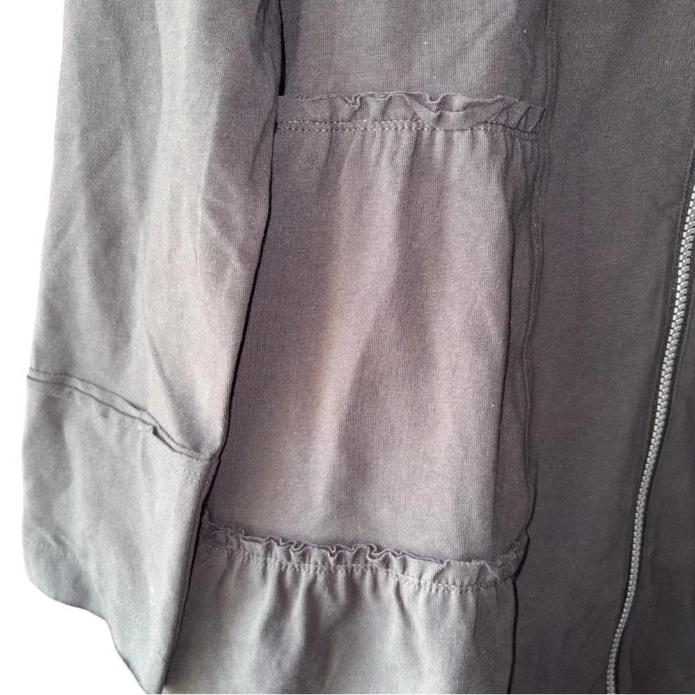 Neon Buddha Gray Jacket Peplum Style - Picture 2 of 6